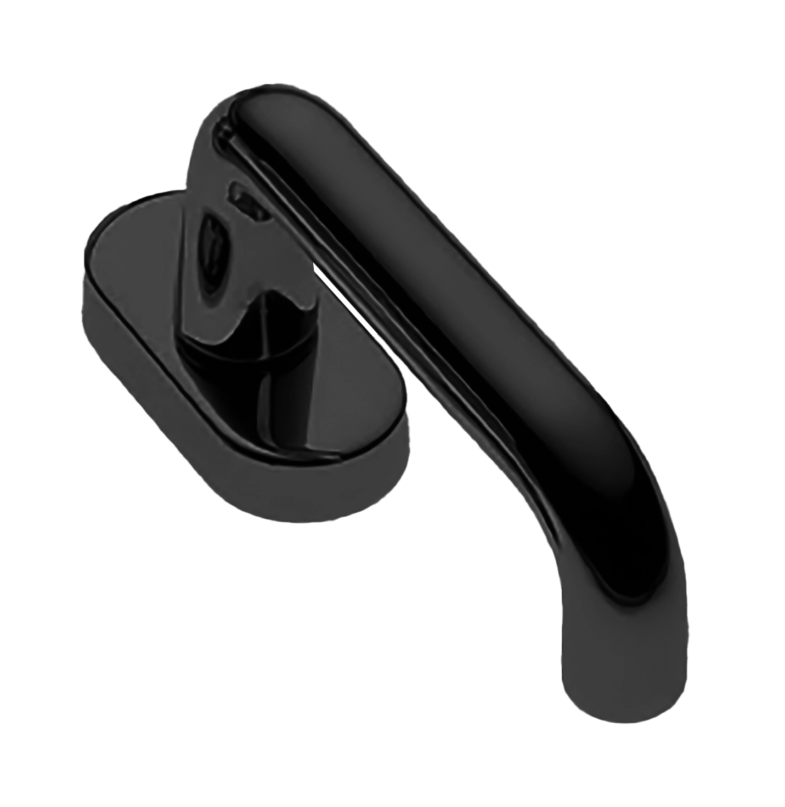 Ручка оконная IRIS W1 NERO, цвет - черный фото 1 Ручка оконная IRIS W1 NERO, цвет - черный фото купить Хабаровск