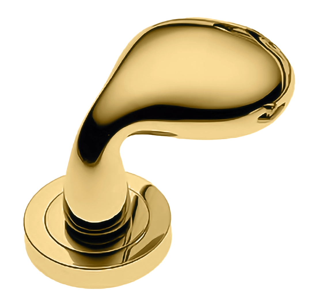 Ручка дверная SIENA-2 R2 OTL раздельная на круглой розетке, цвет - золото фото купить Хабаровск