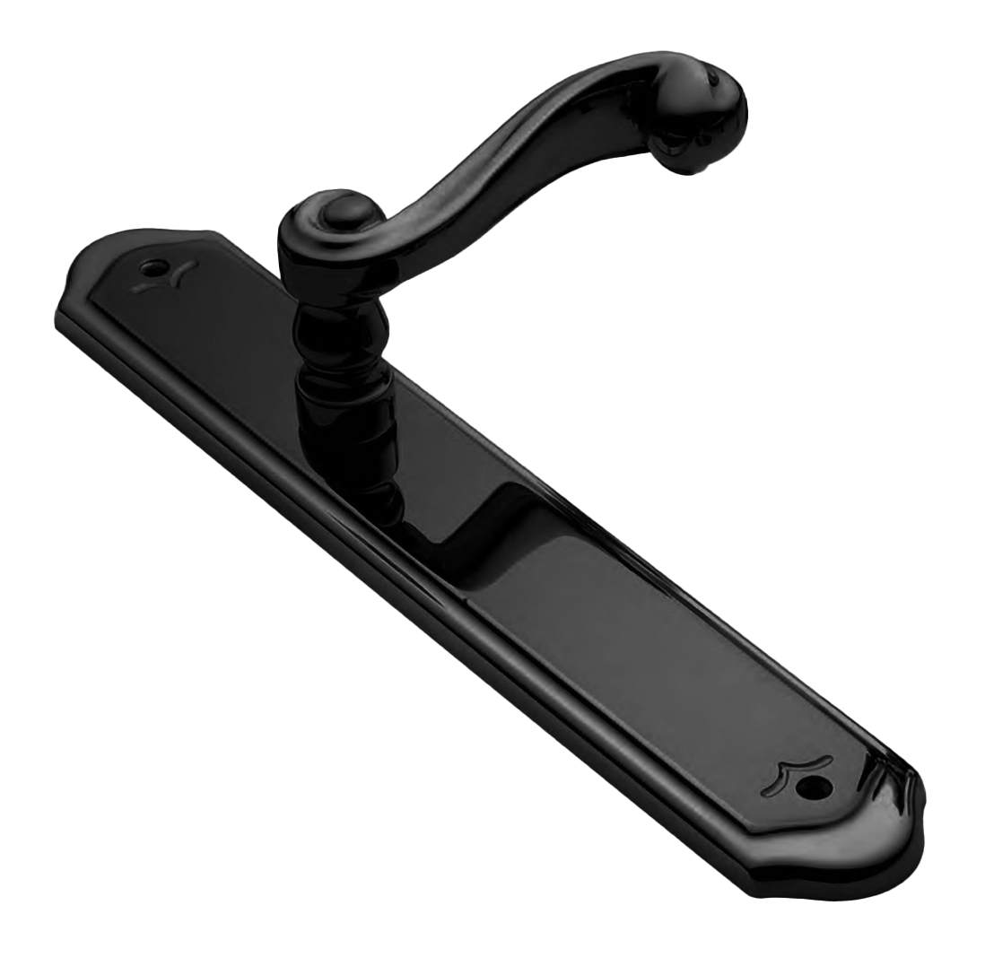 Ручка на планке PLAZA PL NERO, цвет - черный фото купить Хабаровск