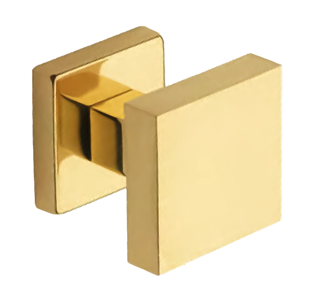 Поворотный кноб ART.QU30 OTL на квадратной розетке с накладкой, цвет - золото фото купить Хабаровск