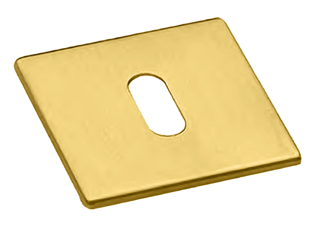 Накладка на ключевой цилиндр LUX-FK-S5 OTL на квадратной розетке под ключ буратино, цвет - золото фото купить Хабаровск