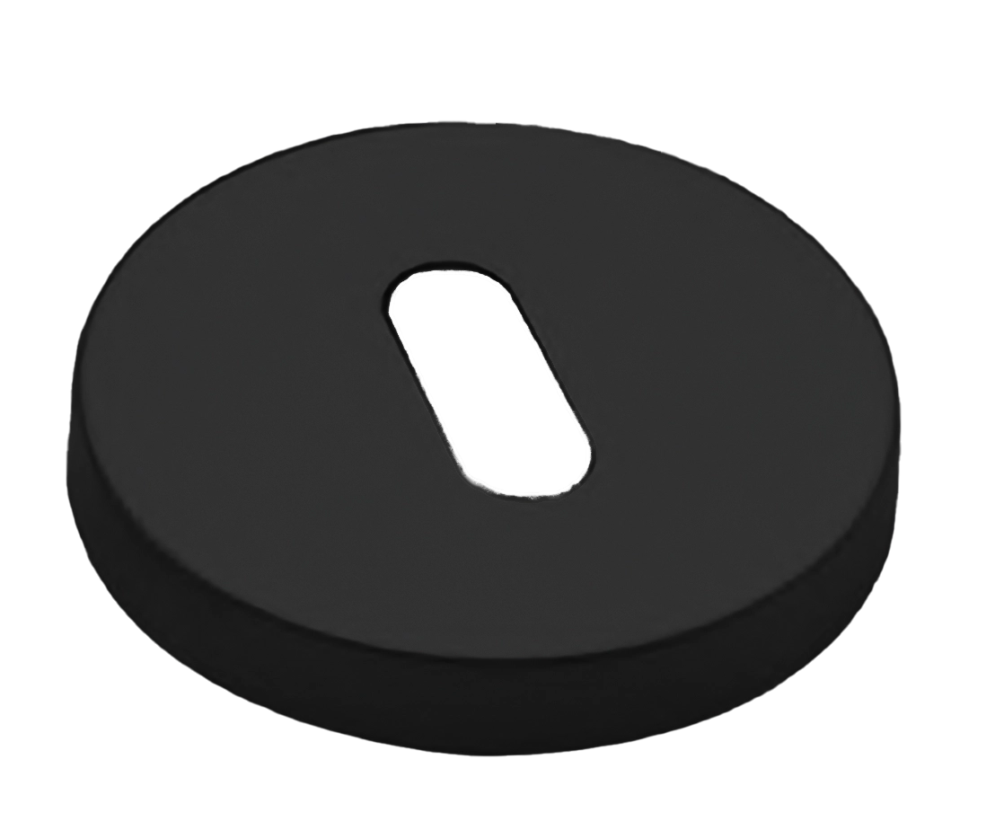 Накладка на ключевой цилиндр LUX-FK-R6 NERO на круглой розетке под ключ буратино, цвет - черный фото 1 Накладка на ключевой цилиндр LUX-FK-R6 NERO на круглой розетке под ключ буратино, цвет - черный фото купить Хабаровск
