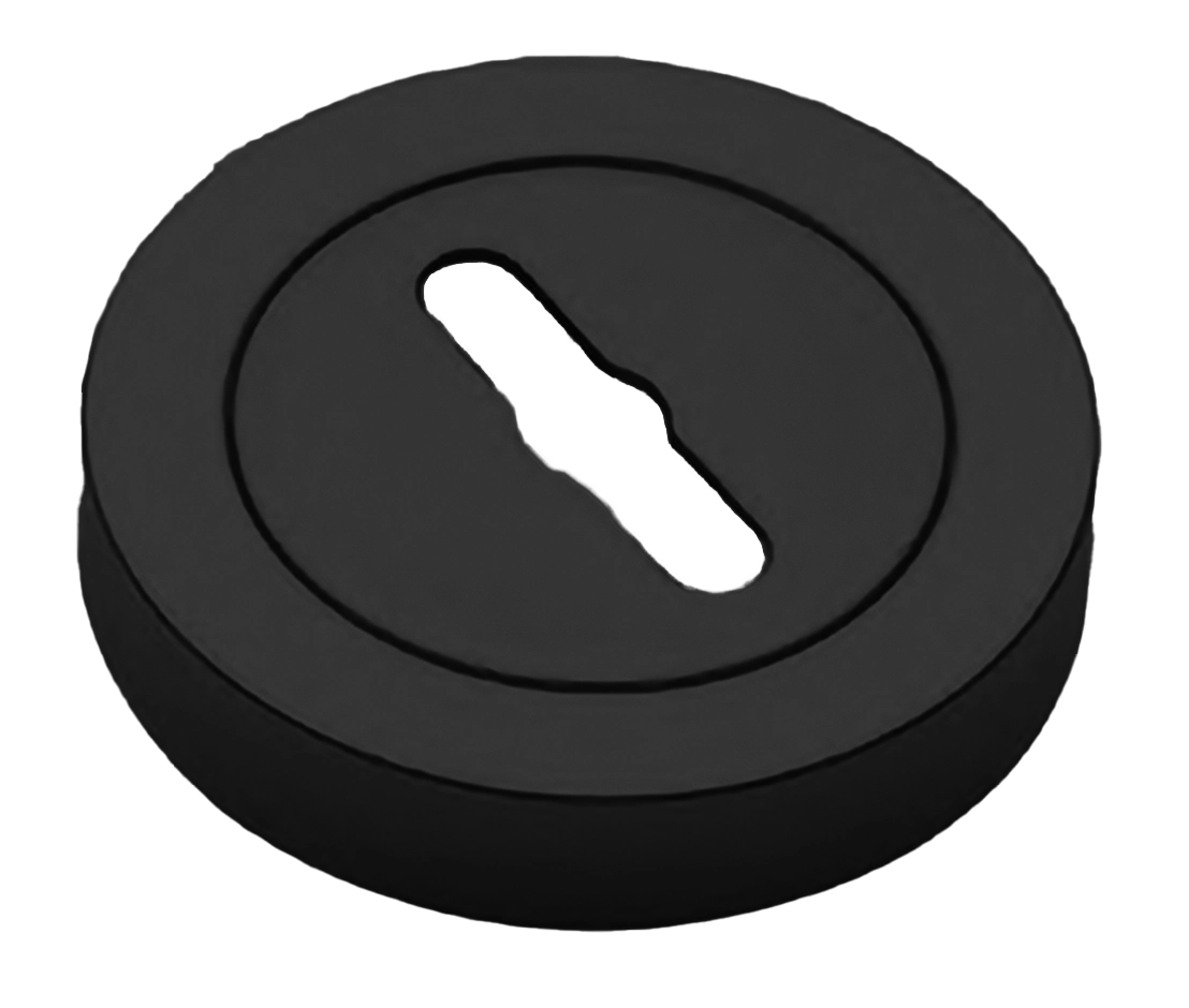 Накладка на ключевой цилиндр LUX-SK-R2 NERO на круглой розетке под сувальдный ключ, цвет - черный фото 1 Накладка на ключевой цилиндр LUX-SK-R2 NERO на круглой розетке под сувальдный ключ, цвет - черный фото купить Хабаровск