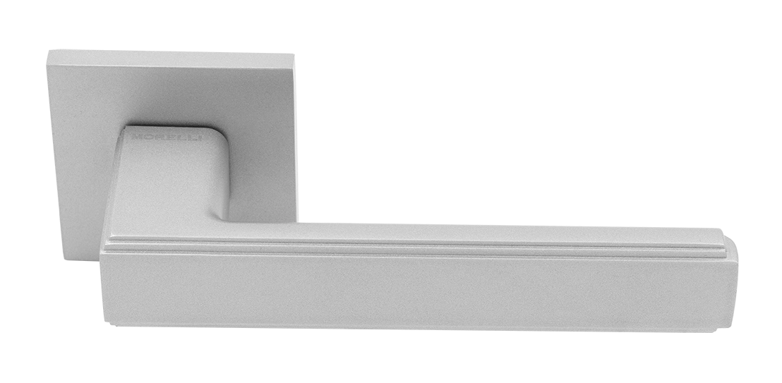 Ручка дверная MH-64-S6 ASC STEPS на квадратной розетке 6 мм, цвет анодированный матовый хром фото купить Хабаровск