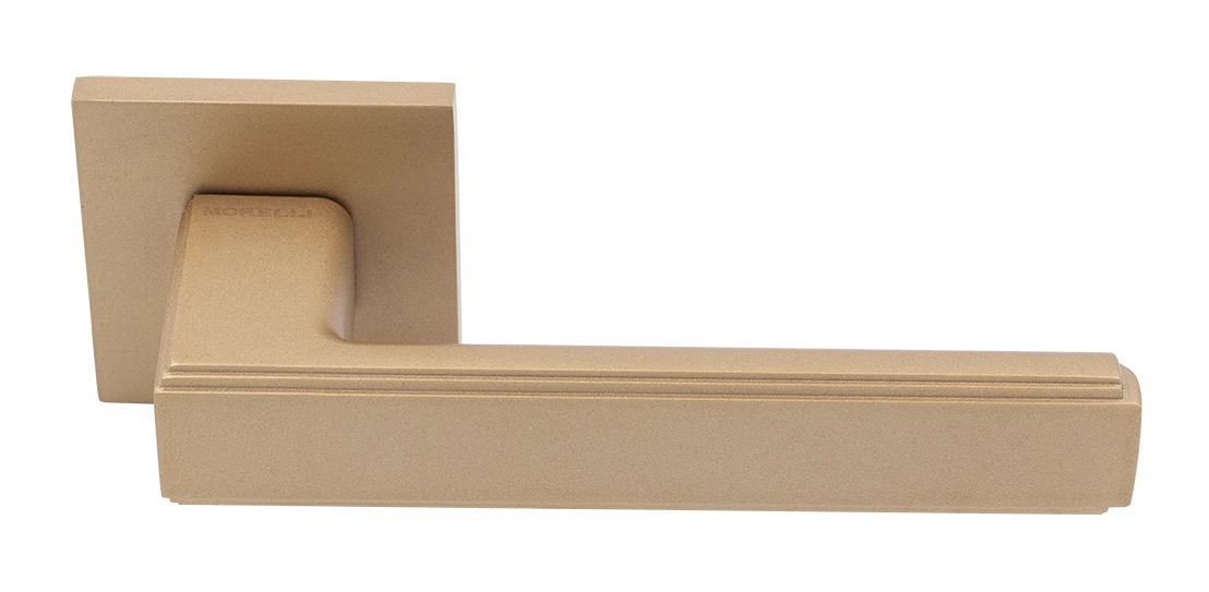 Ручка дверная MH-64-S6 FTG STEPS на квадратной розетке 6 мм, цвет матовое итальянское золото фото 1 Ручка дверная MH-64-S6 FTG STEPS на квадратной розетке 6 мм, цвет матовое итальянское золото фото купить Хабаровск