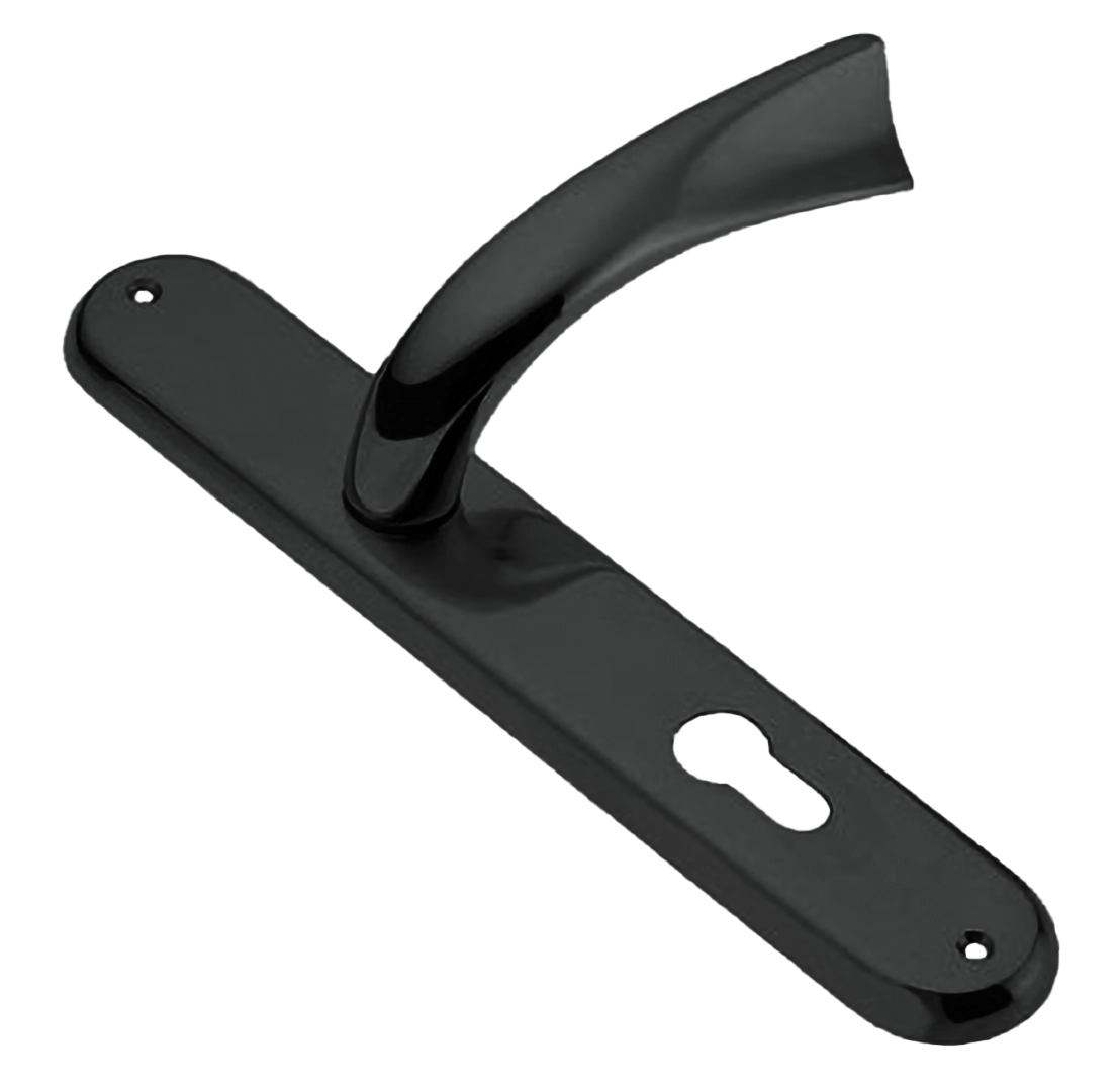 Ручка дверная на планке TENDER PL NIN, цвет черный никель, латунь фото купить в Хабаровске