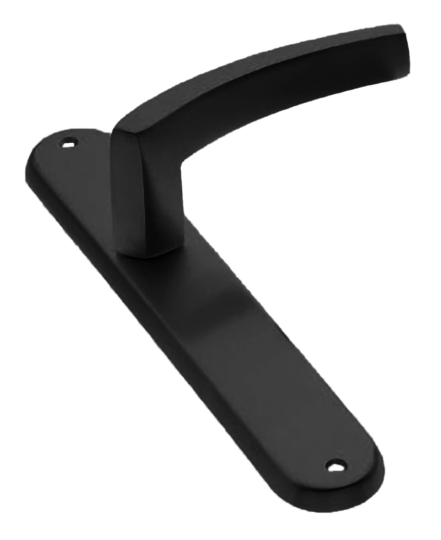 Ручка дверная на планке WIND PL NERO, цвет черный, латунь фото купить в Хабаровске