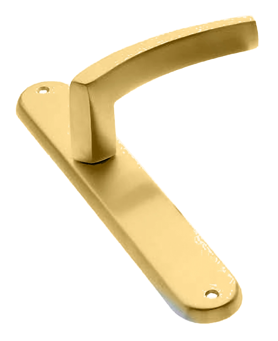 Ручка дверная на планке WIND PL OSA, цвет матовое золото, латунь фото купить в Хабаровске