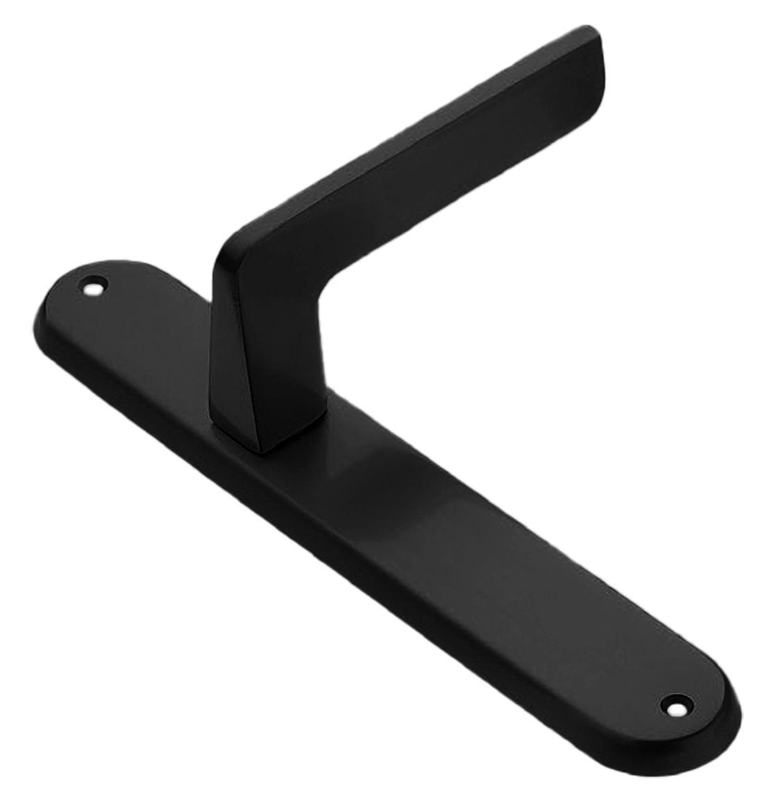 Ручка дверная на планке ROCK PL NERO, цвет черный, латунь фото купить в Хабаровске