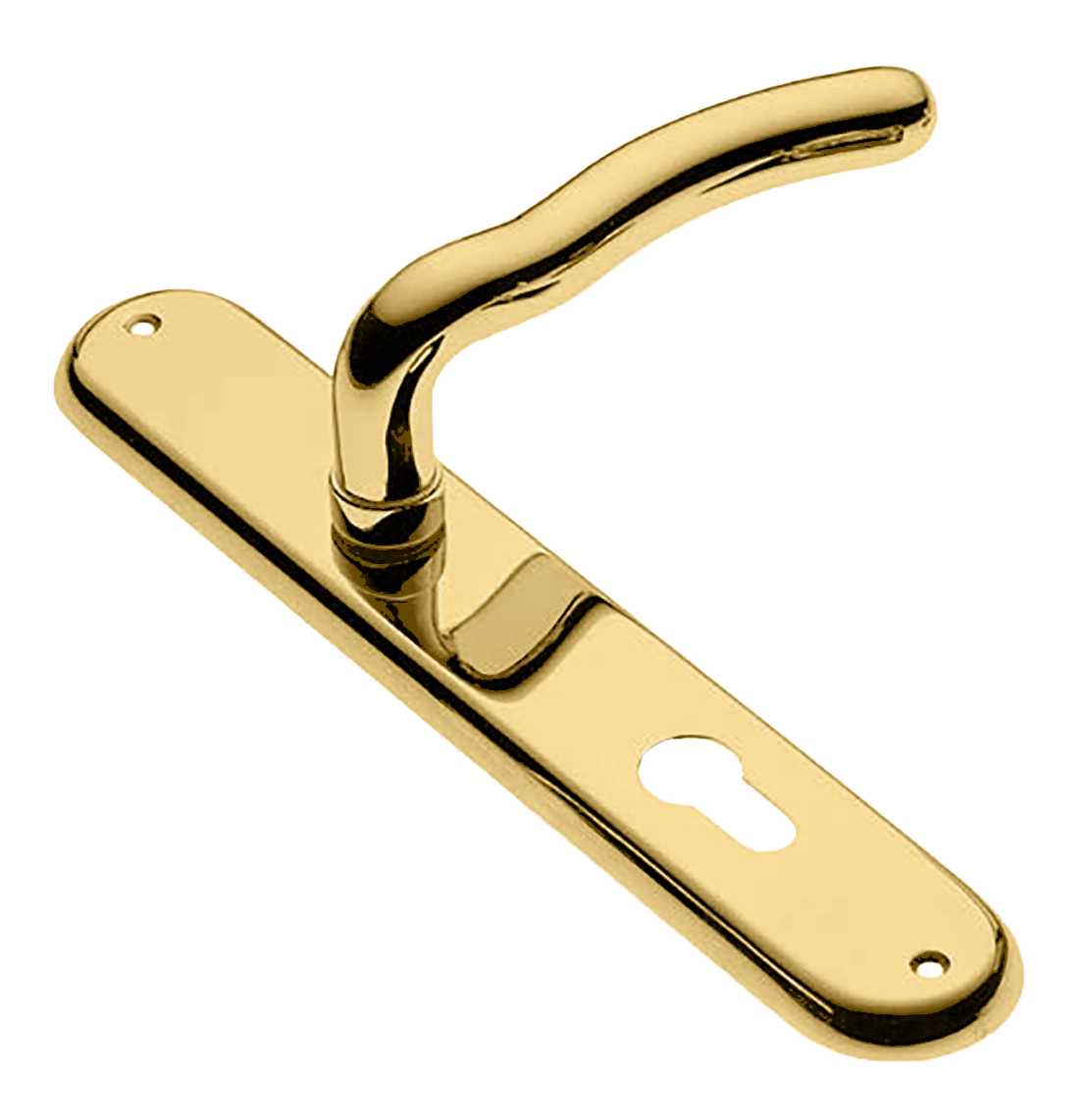 Ручка дверная на планке SNAKE PL OTL, цвет золото, латунь фото купить в Хабаровске