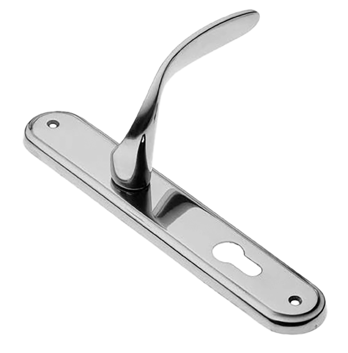 Ручка дверная на планке COBRA PL CRO, цвет хром, латунь фото купить в Хабаровске