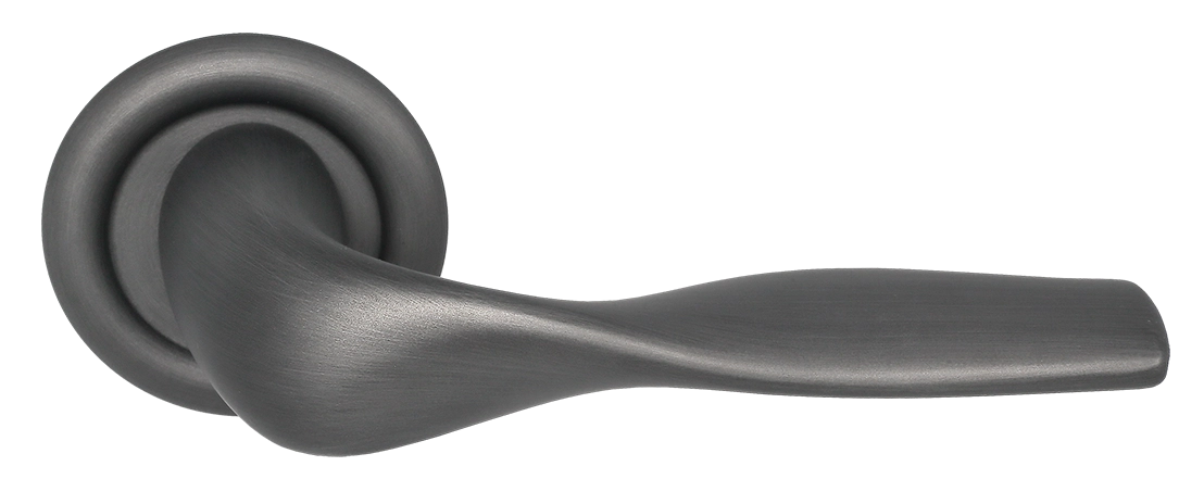 Ручка дверная LVB R7 SST на круглой розетке, цвет Летняя гроза/Summer Storm фото купить Хабаровск