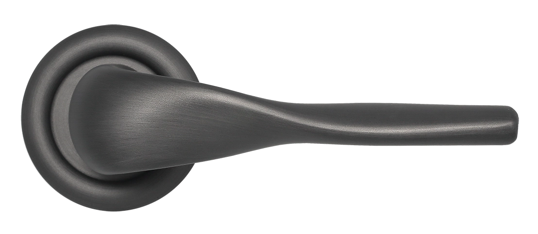 Ручка дверная LVB R7 SST на круглой розетке, цвет Летняя гроза/Summer Storm фото купить в Хабаровске