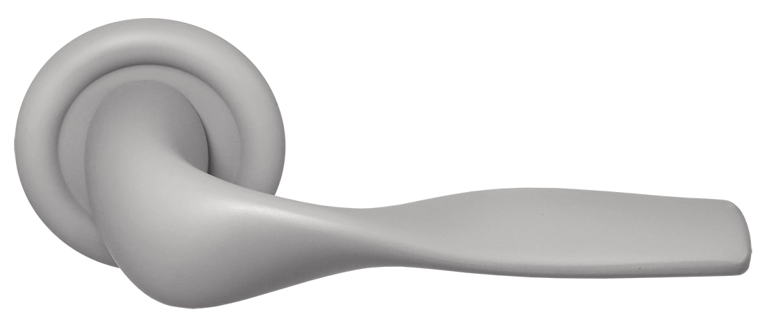 Ручка дверная LVB R7 SMI на круглой розетке, цвет Весенняя дымка/Spring Mist фото купить Хабаровск