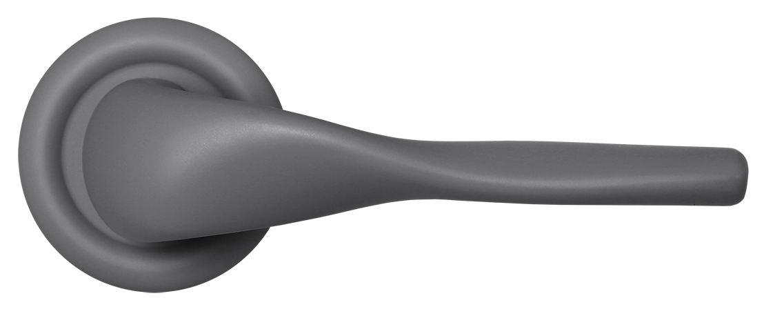 Ручка дверная LVB R7 SSW на круглой розетке, цвет Стокгольмский снегопад/Stockholm Snowfall фото купить в Хабаровске