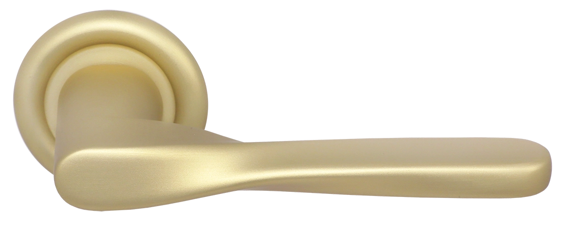 Ручка дверная THE OLYMPICS R7 AH на круглой розетке, цвет Осенний мёд/Autumn Honey фото купить Хабаровск