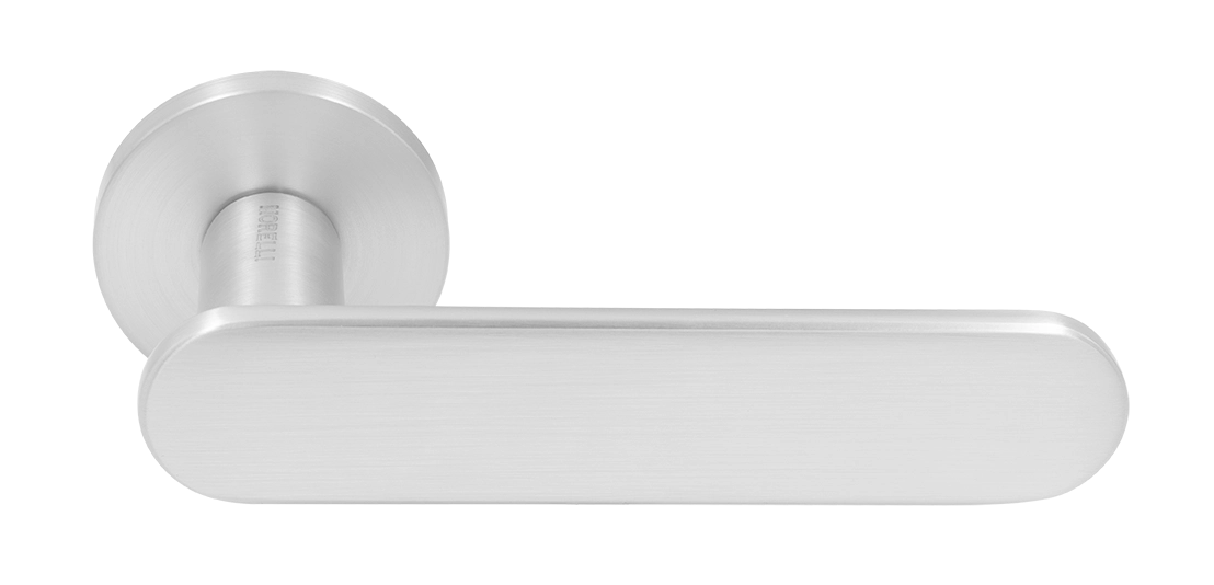 Ручка дверная MH-65-R6 SEMPIONE SC на круглой розетке, цвет матовый хром фото купить Хабаровск