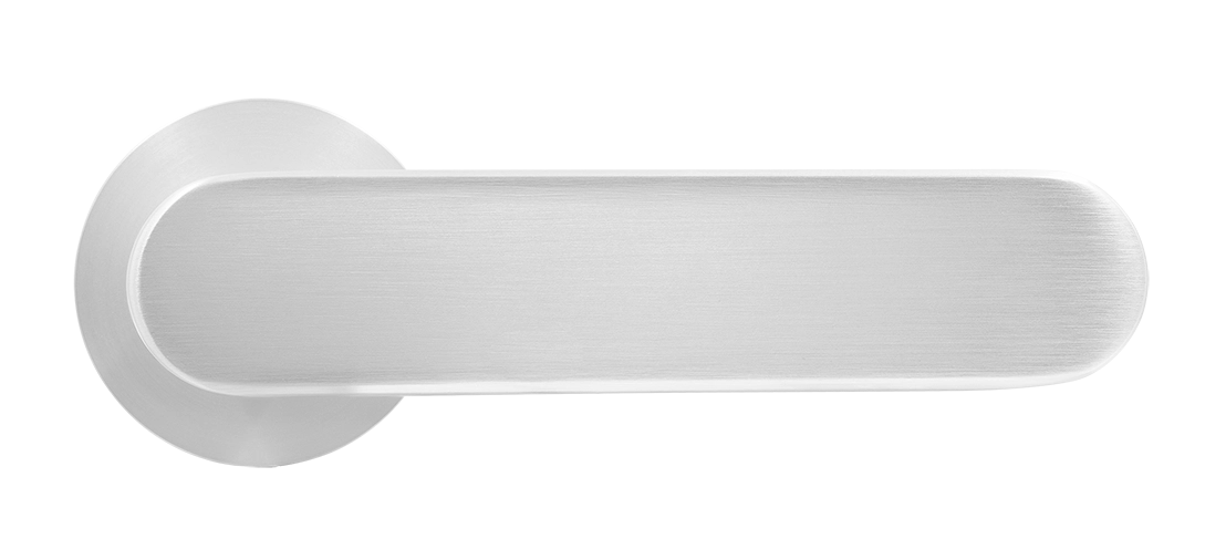 Ручка дверная MH-65-R6 SEMPIONE SC на круглой розетке, цвет матовый хром фото купить в Хабаровске