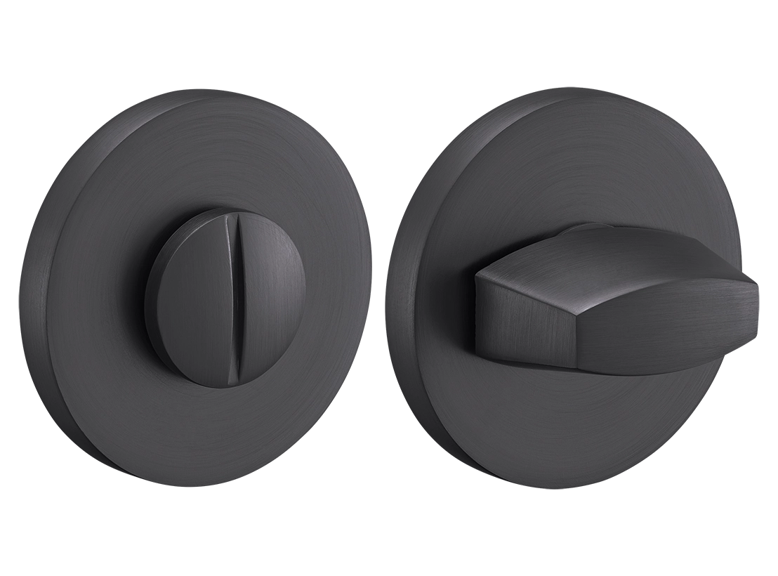 Завертка сантехническая MH-WC-R6 GR на круглой розетке, цвет графит, ЦАМ фото купить Хабаровск