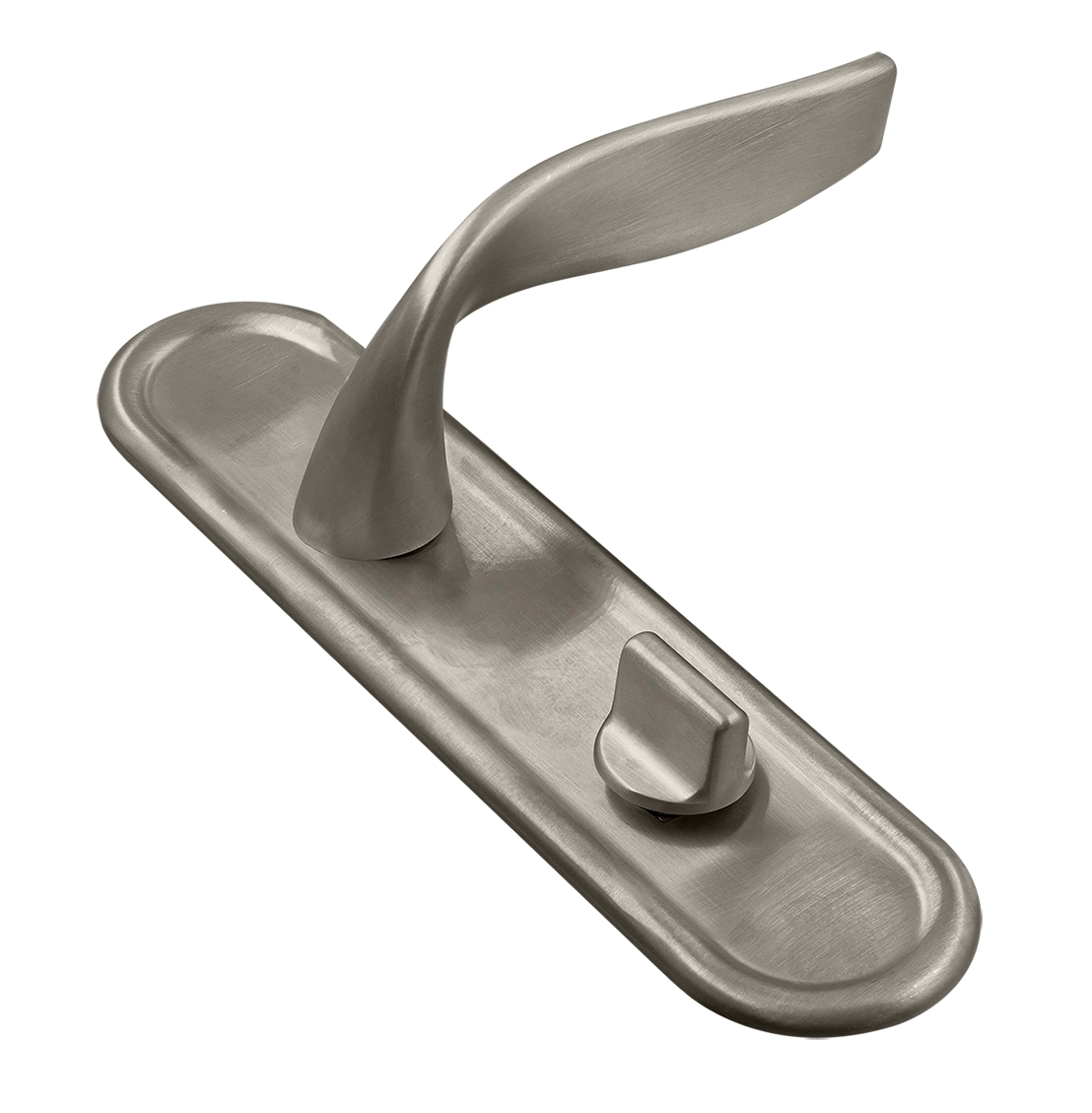 Ручка дверная SKYSCRAPER PLR WC SMI на планке под сантехническую завертку, цвет Весенняя дымка/Spring Mist фото купить Хабаровск