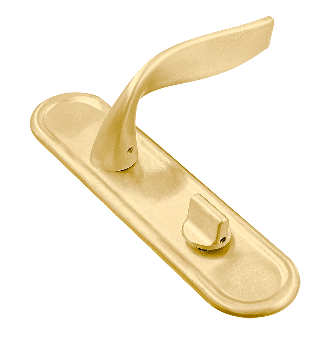 Ручка дверная SKYSCRAPER PLR WC AH на планке под сантехническую завертку, цвет Осенний мёд/Autumn Honey фото купить Хабаровск