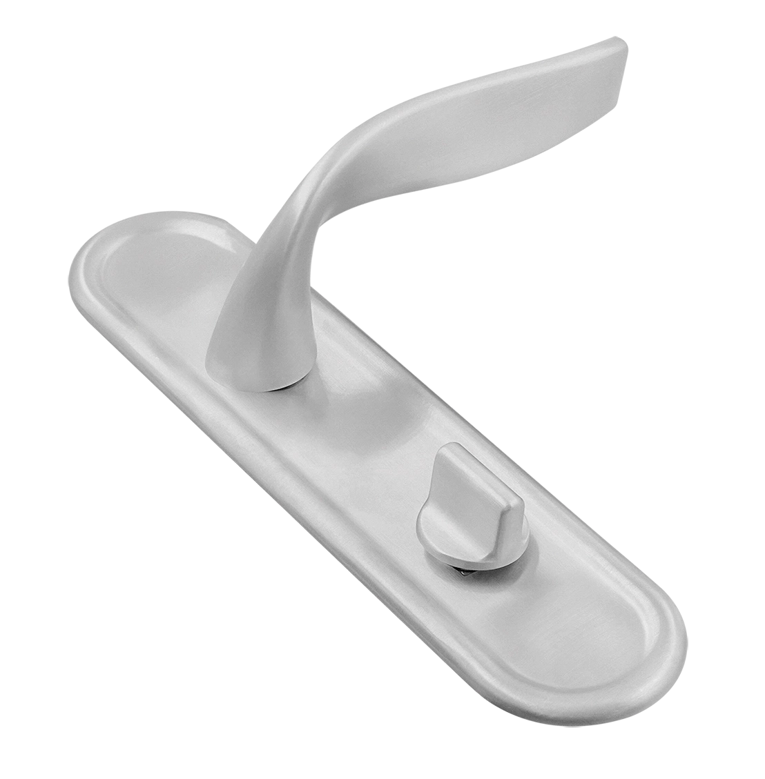 Ручка дверная SKYSCRAPER PLR WC SSW на планке под сантехническую завертку, цвет Стокгольмский снегопад/Stockholm Snowfall фото купить Хабаровск