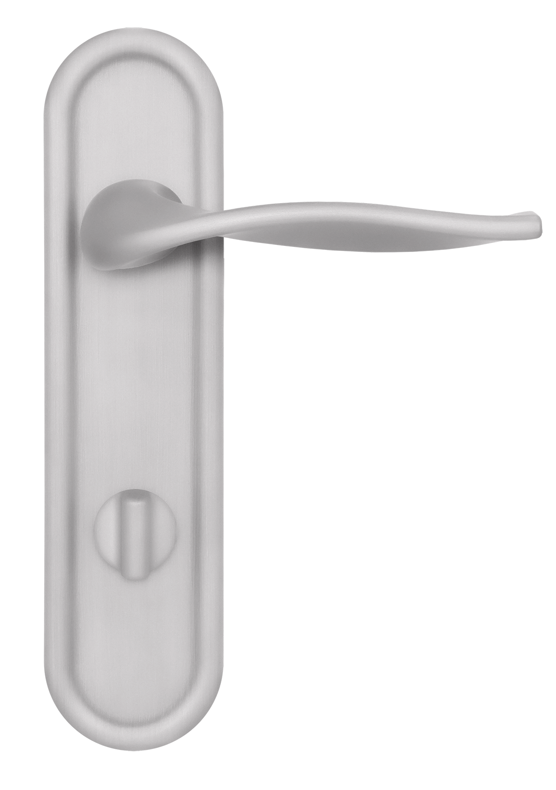 Ручка дверная SKYSCRAPER PLR WC SSW на планке под сантехническую завертку, цвет Стокгольмский снегопад/Stockholm Snowfall фото купить в Хабаровске