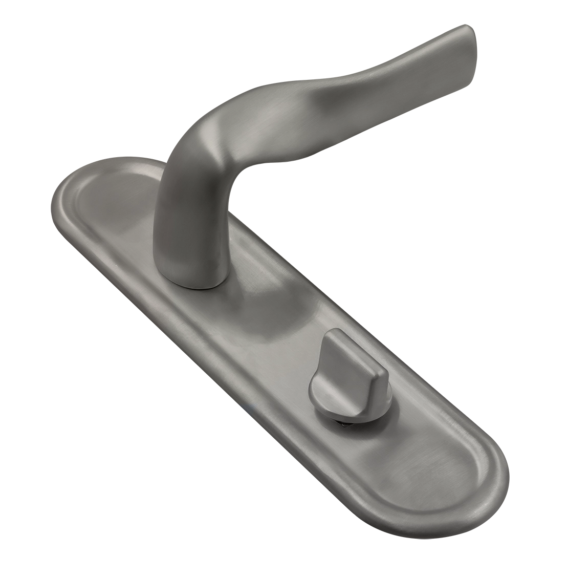 Ручка дверная LVB PLR WC WF на планке под сантехническую завертку, цвет Зимняя стужа/Winter Frost фото купить Хабаровск