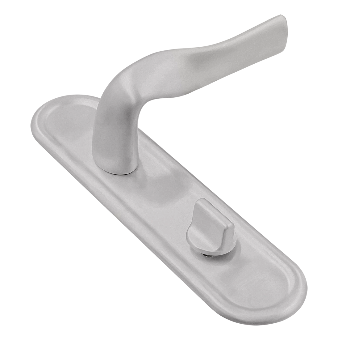 Ручка дверная LVB PLR WC SSW на планке под сантехническую завертку, цвет Стокгольмский снегопад/Stockholm Snowfall фото купить Хабаровск