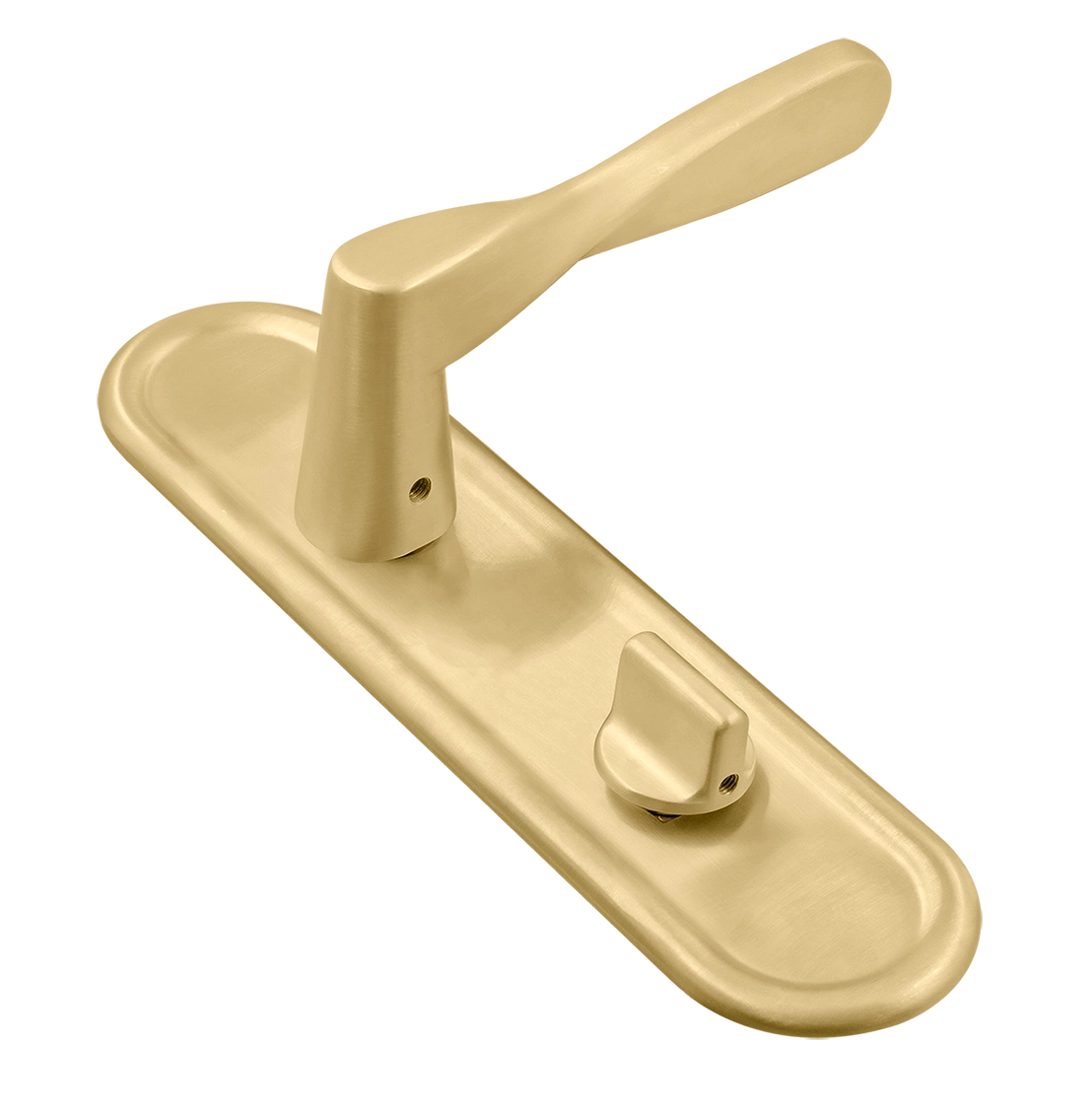 Ручка дверная THE OLYMPICS PLR WC AH на планке под сантехническую завертку, цвет Осенний мёд/Autumn Honey фото купить Хабаровск