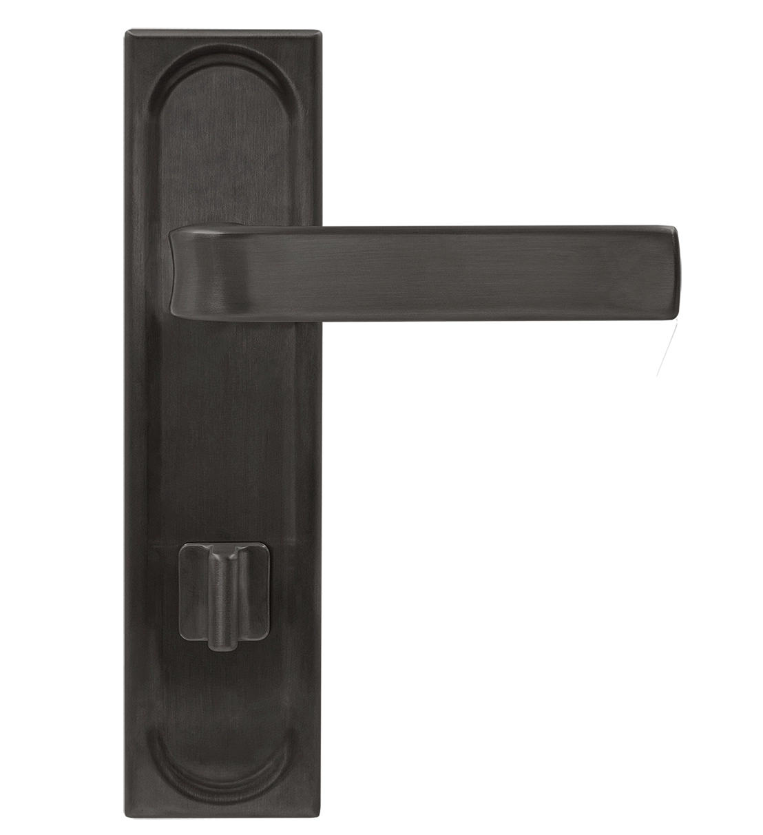 Ручка дверная THE BUS STATION PLS WC SST на планке под сантехническую завертку, цвет Летняя гроза/Summer Storm фото купить в Хабаровске