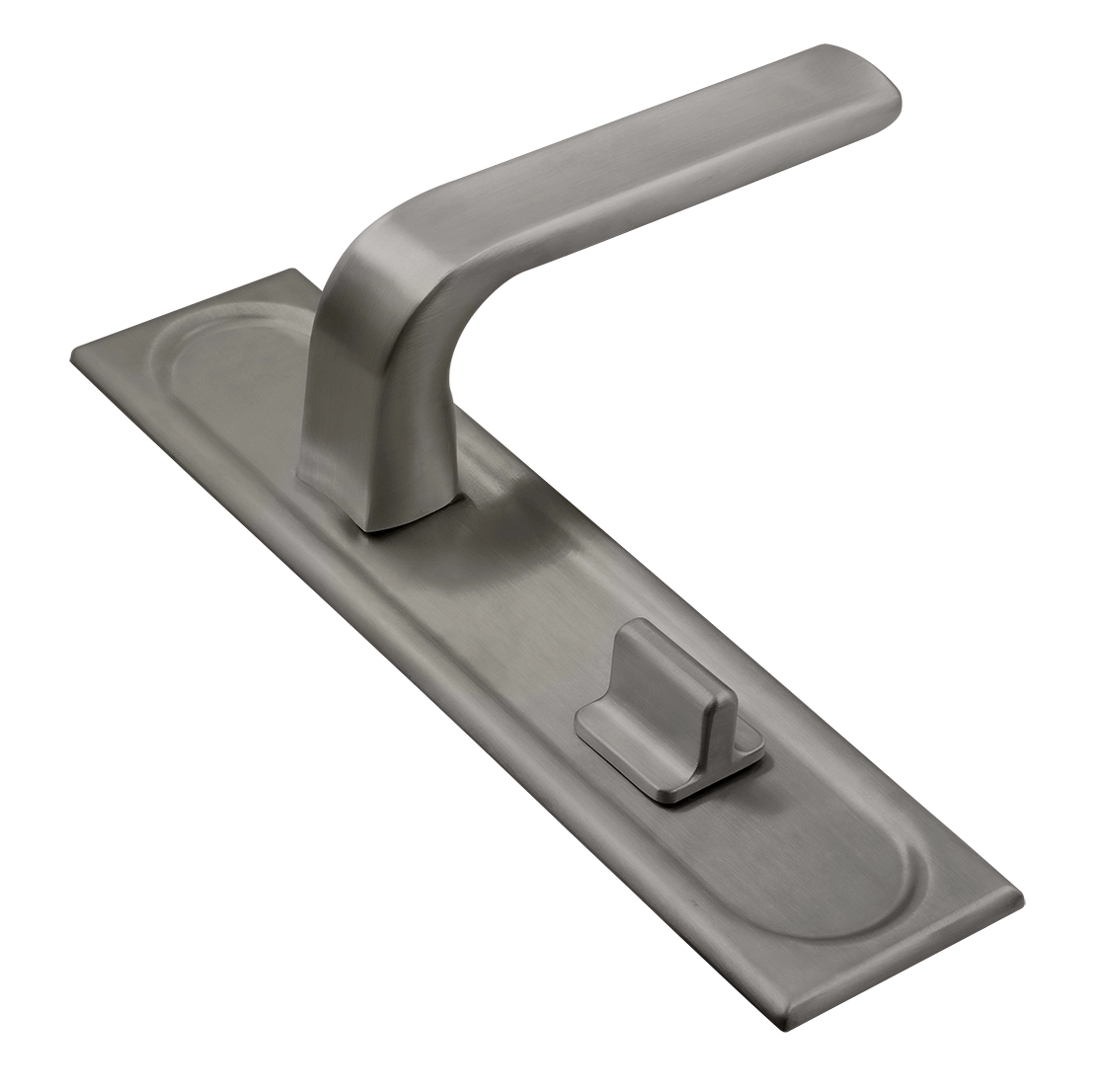 Ручка дверная THE BUS STATION PLS WC WF на планке под сантехническую завертку, цвет Зимняя стужа/Winter Frost фото купить Хабаровск