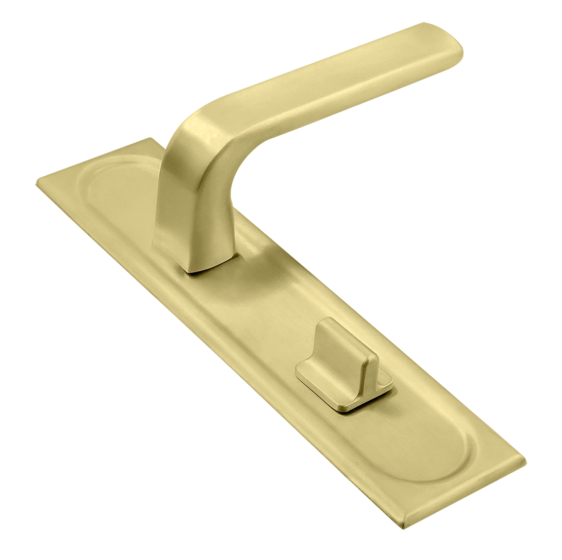 Ручка дверная THE BUS STATION PLS WC AH на планке под сантехническую завертку, цвет Осенний мёд/Autumn Honey фото купить Хабаровск