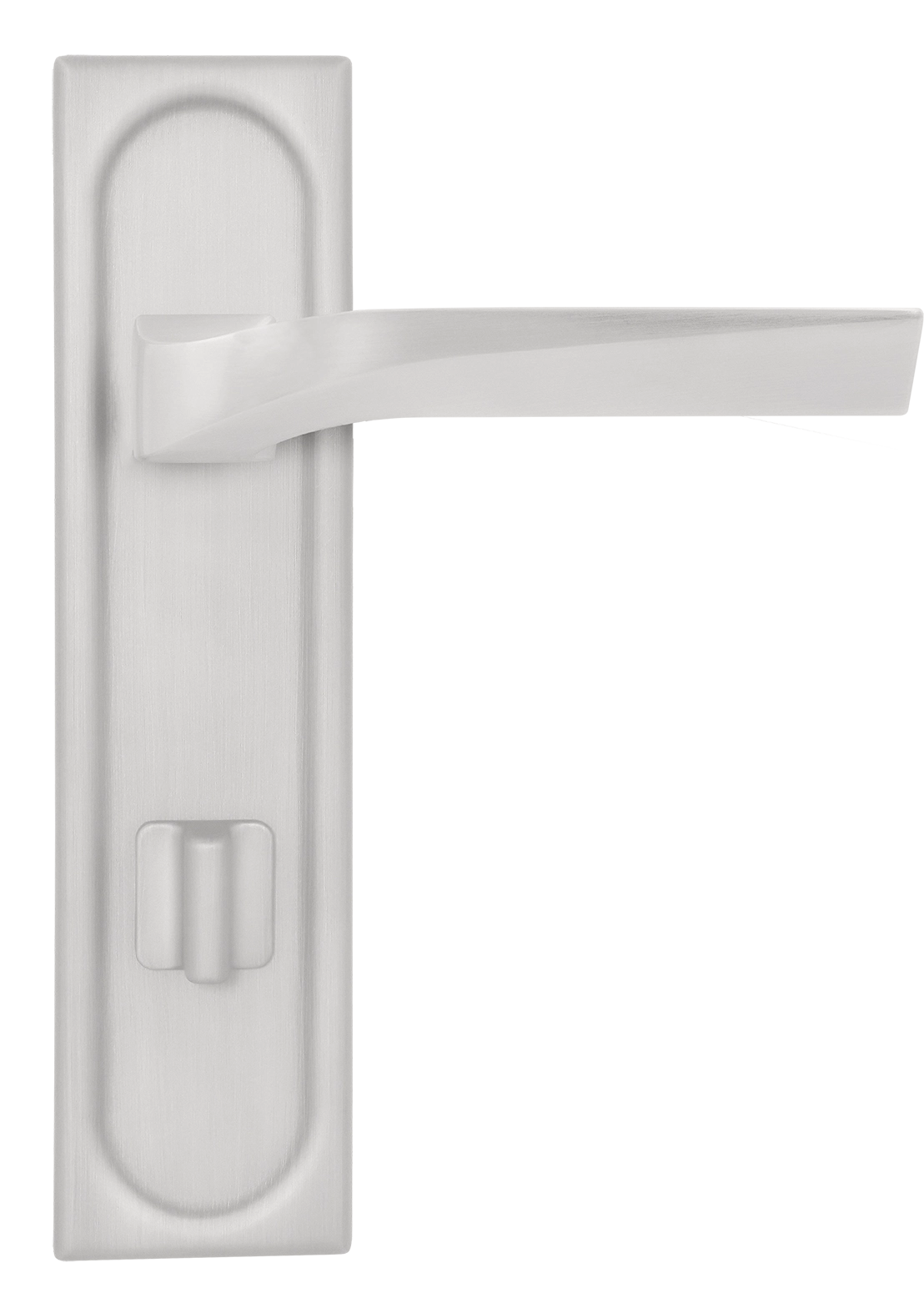 Ручка дверная WD CONCERT HALL PLS WC SSW на планке под сантехническую завертку, цвет Стокгольмский снегопад/Stockholm Snowfall фото купить в Хабаровске