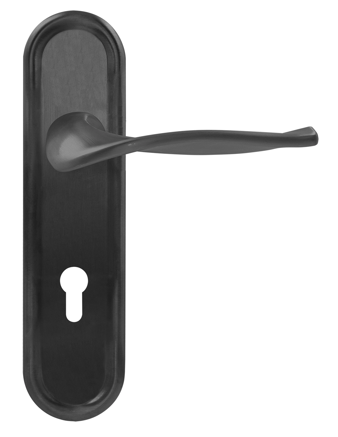 Ручка дверная SKYSCRAPER PLR KH SST на планке под ключевой цилиндр, цвет Летняя гроза/Summer Storm фото купить Хабаровск