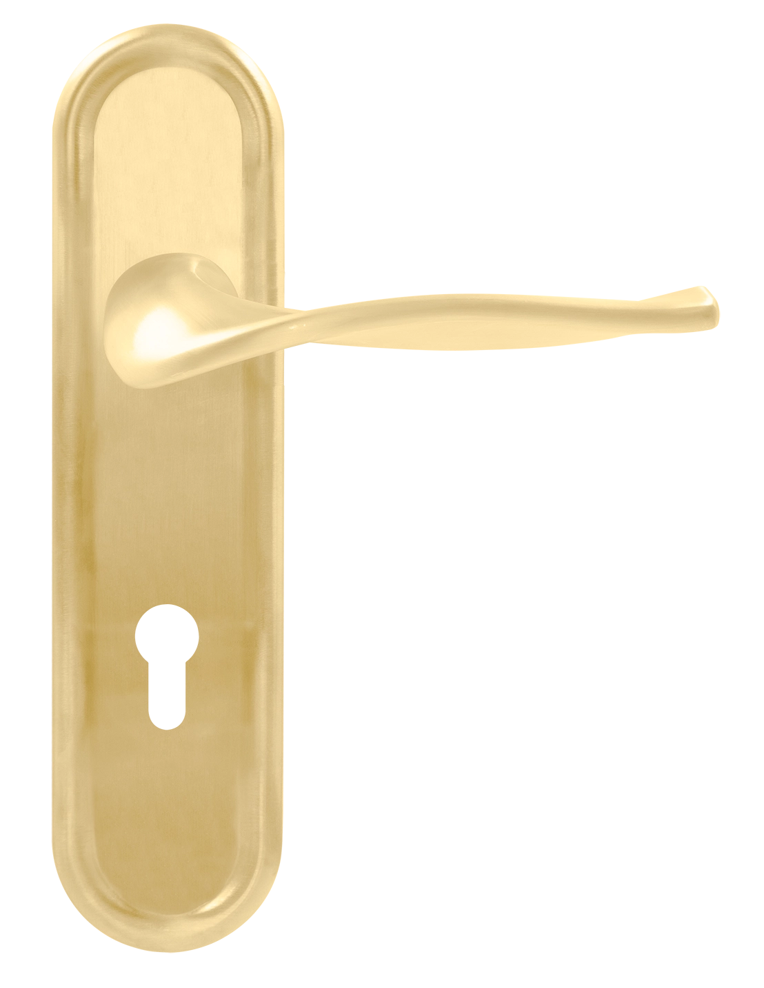 Ручка дверная SKYSCRAPER PLR KH AH на планке под ключевой цилиндр, цвет Осенний мёд/Autumn Honey фото купить Хабаровск