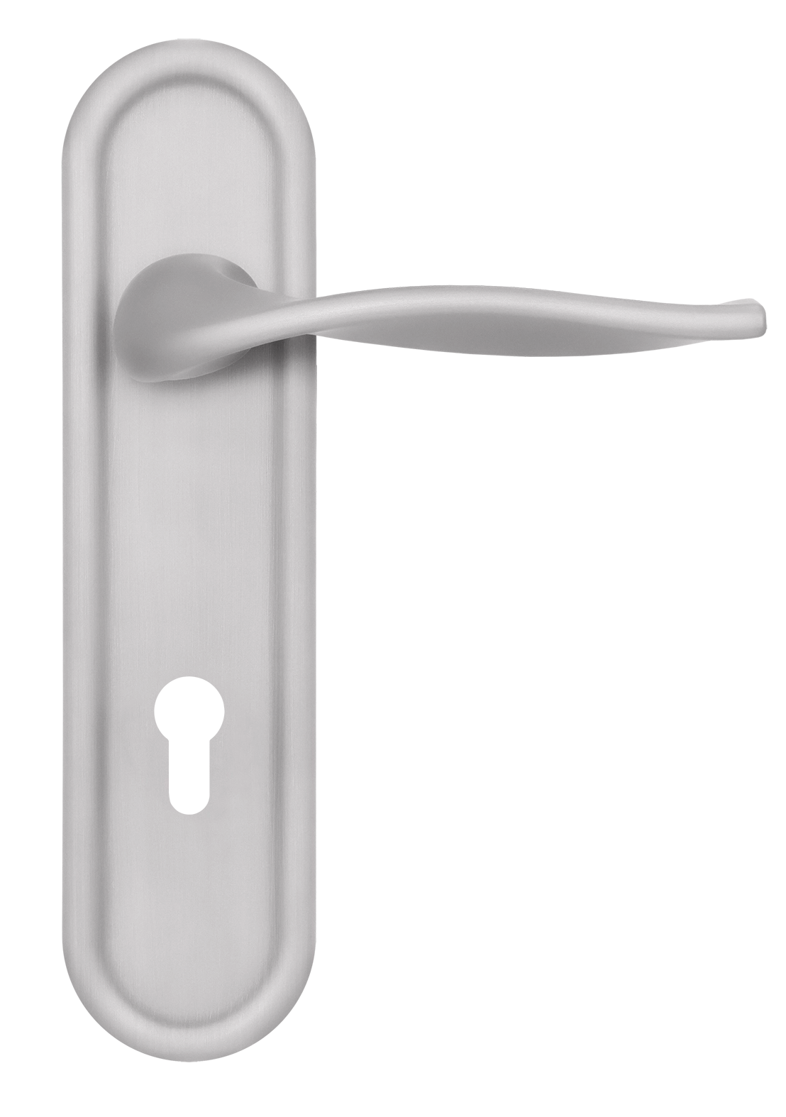 Ручка дверная SKYSCRAPER PLR KH SSW на планке под ключевой цилиндр, цвет Стокгольмский снегопад/Stockholm Snowfall фото купить Хабаровск
