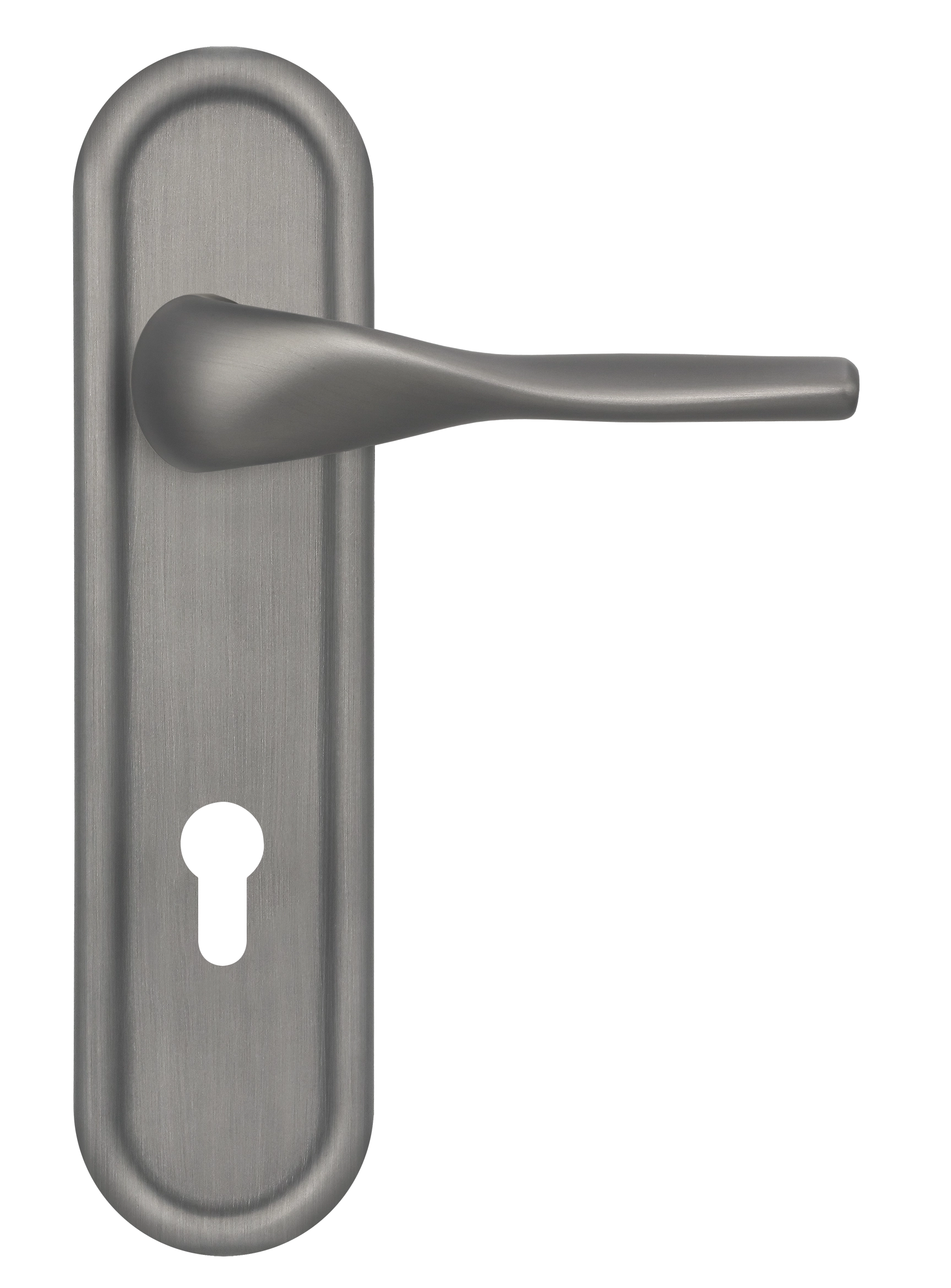 Ручка дверная LVB PLR KH WF на планке под ключевой цилиндр, цвет Зимняя стужа/Winter Frost фото купить Хабаровск