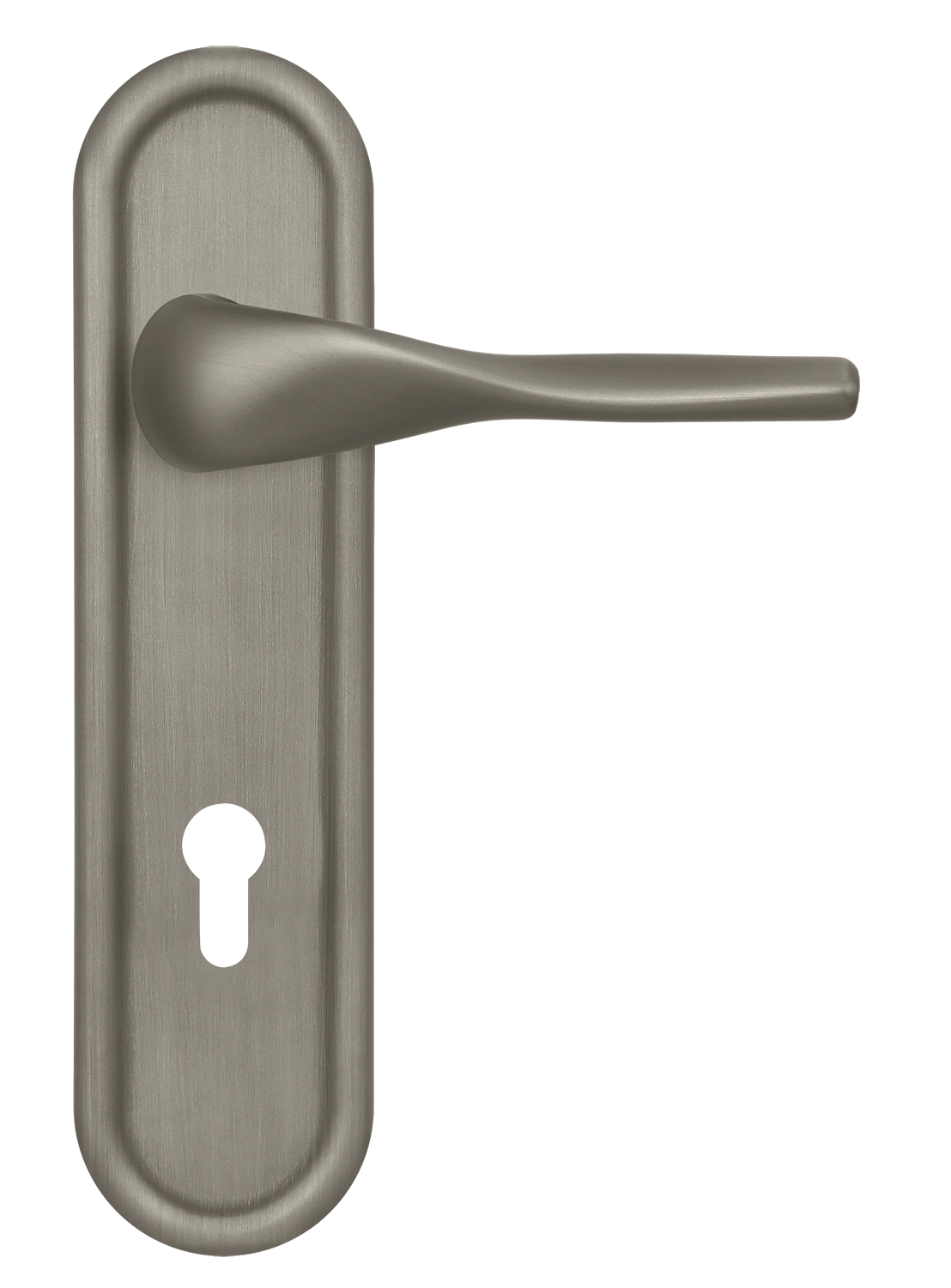 Ручка дверная LVB PLR KH SMI на планке под ключевой цилиндр, цвет Весенняя дымка/Spring Mist фото купить Хабаровск