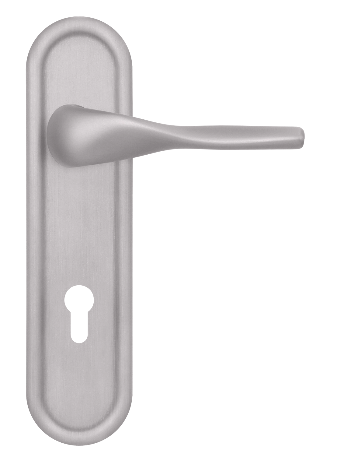 Ручка дверная LVB PLR KH SSW на планке под ключевой цилиндр, цвет Стокгольмский снегопад/Stockholm Snowfall фото купить Хабаровск