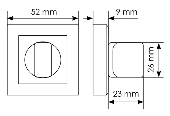 Комплект дверных ручек MH-28 BL-S с заверткой MH-WC-S BL, цвет черный  фотомореллиХабаровск