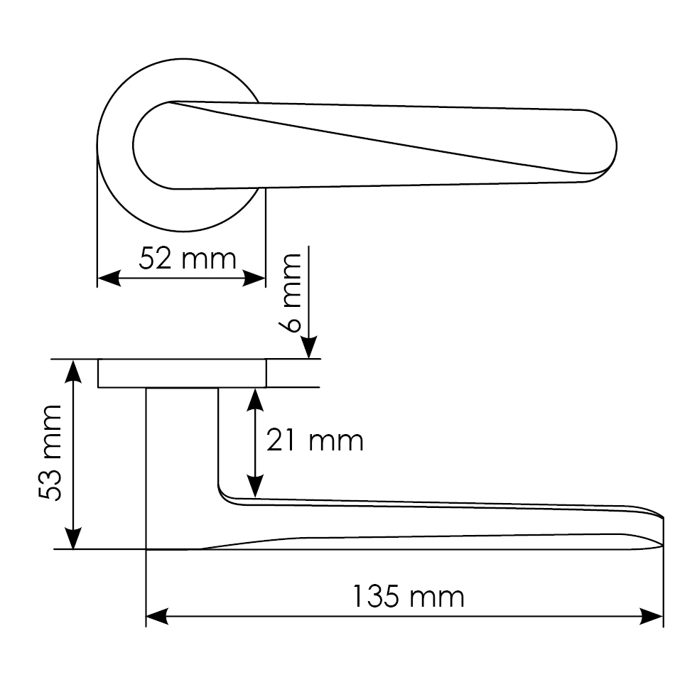 Комплект дверных ручек MH-58-R6 BL с заверткой MH-WC-R6 BL + магнитный замок M1895 BL, цвет черный фотомореллиХабаровск