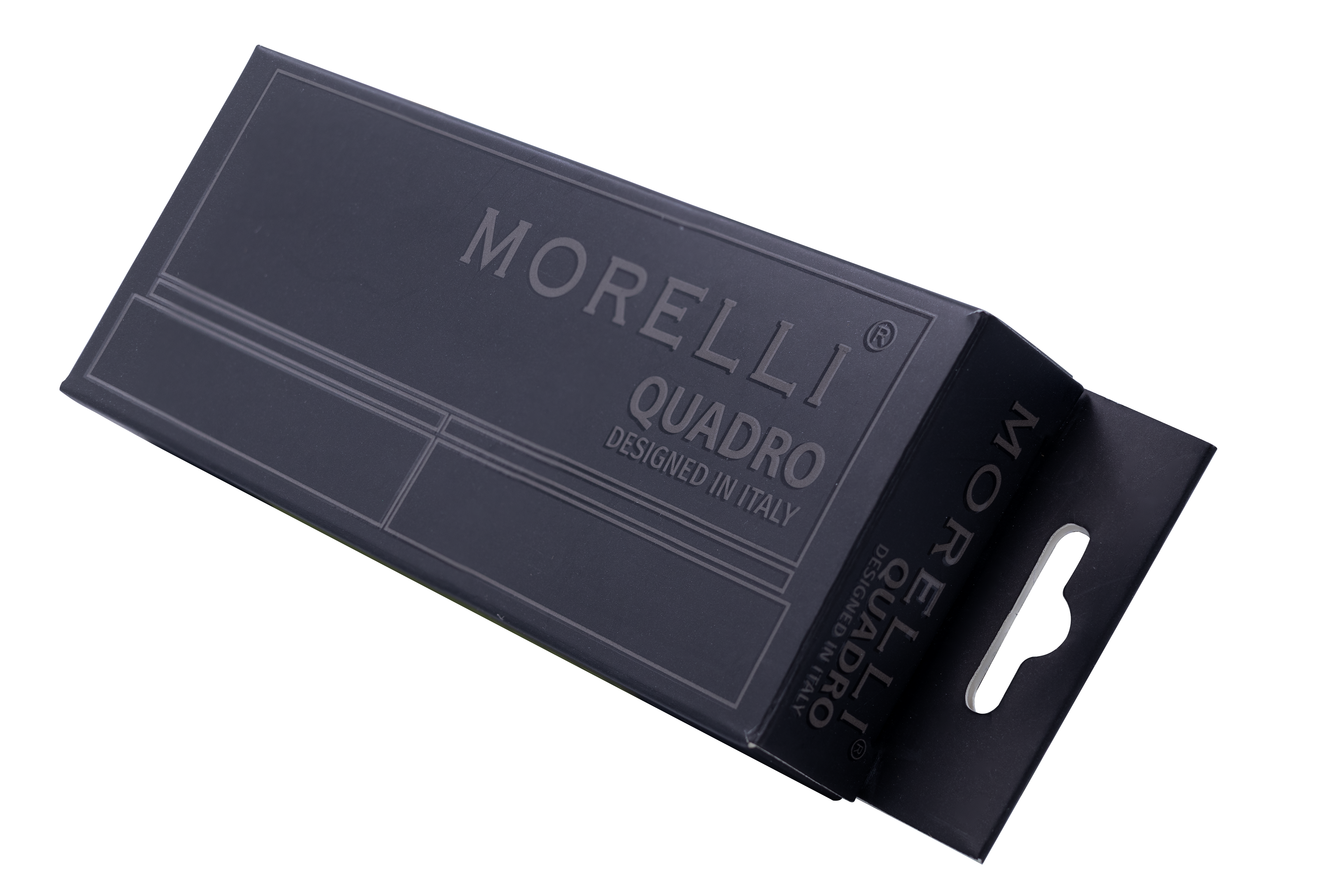 Петля алюминиевая QUADRO-1 BL без врезки на квадратной оси, цвет черный фото morelli Хабаровск