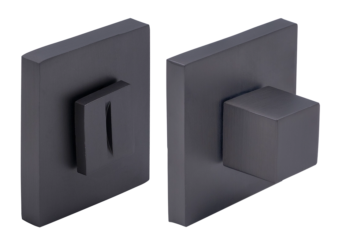 Завертка сантехническая MH-WC-S6 GR на квадратной розетке цвет графит, ЦАМ фото купить Хабаровск