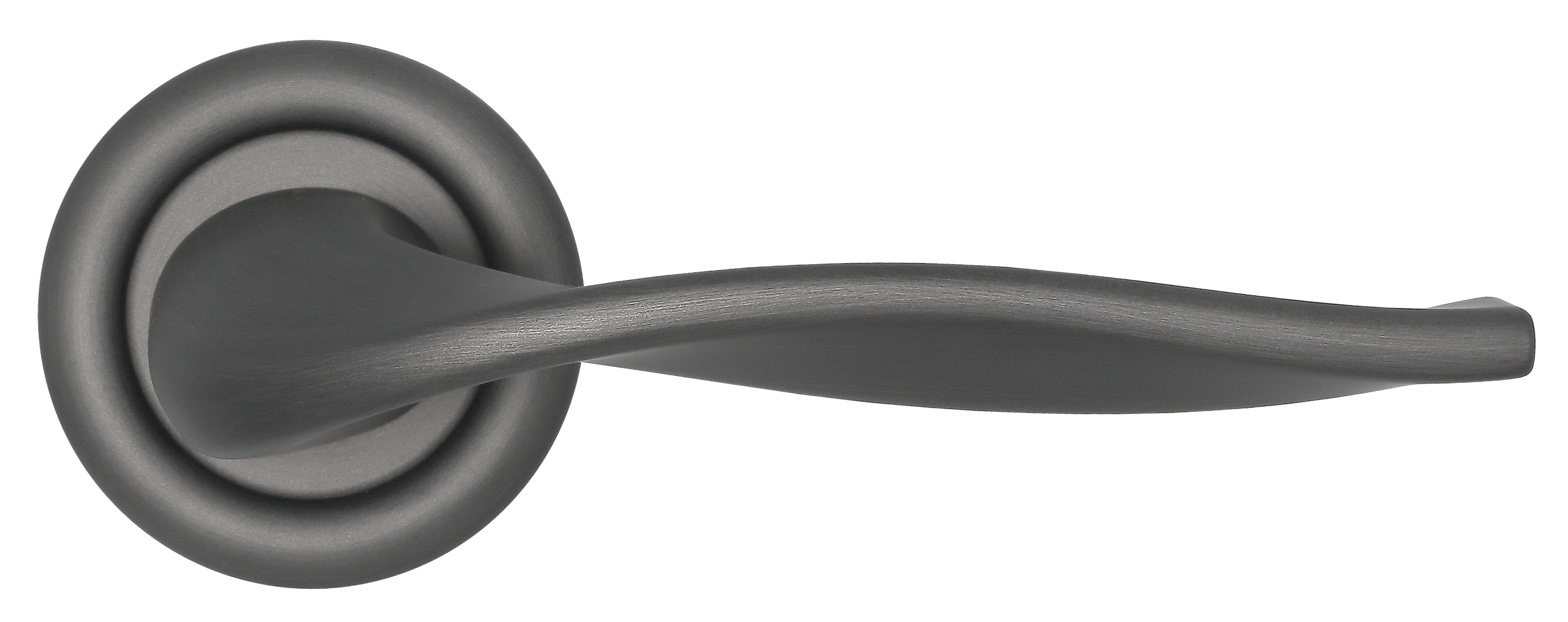 Ручка дверная SKYSCRAPER R7 SST на круглой розетке, цвет Летняя гроза/Summer Storm фото купить в Хабаровске