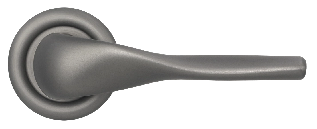 Ручка дверная LVB R7 WF на круглой розетке, цвет Зимняя стужа/Winter Frost фото купить в Хабаровске