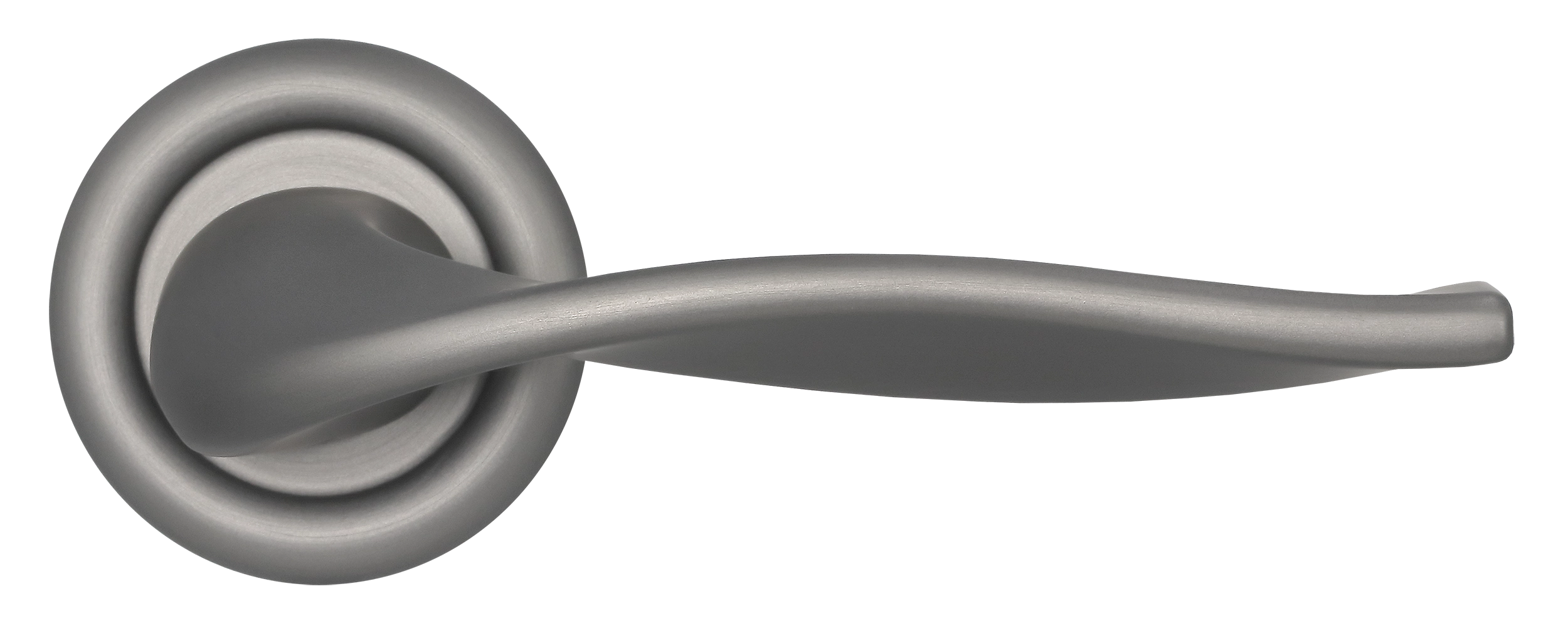 Ручка дверная SKYSCRAPER R7 WF на круглой розетке, цвет Зимняя стужа/Winter Frost фото купить в Хабаровске