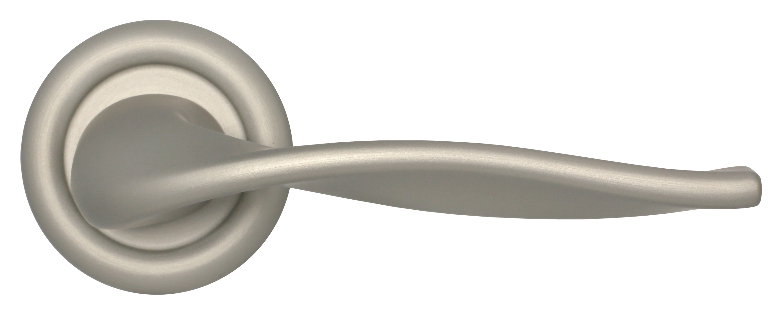 Ручка дверная SKYSCRAPER R7 SMI на круглой розетке, цвет Весенняя дымка/Spring Mist фото купить в Хабаровске