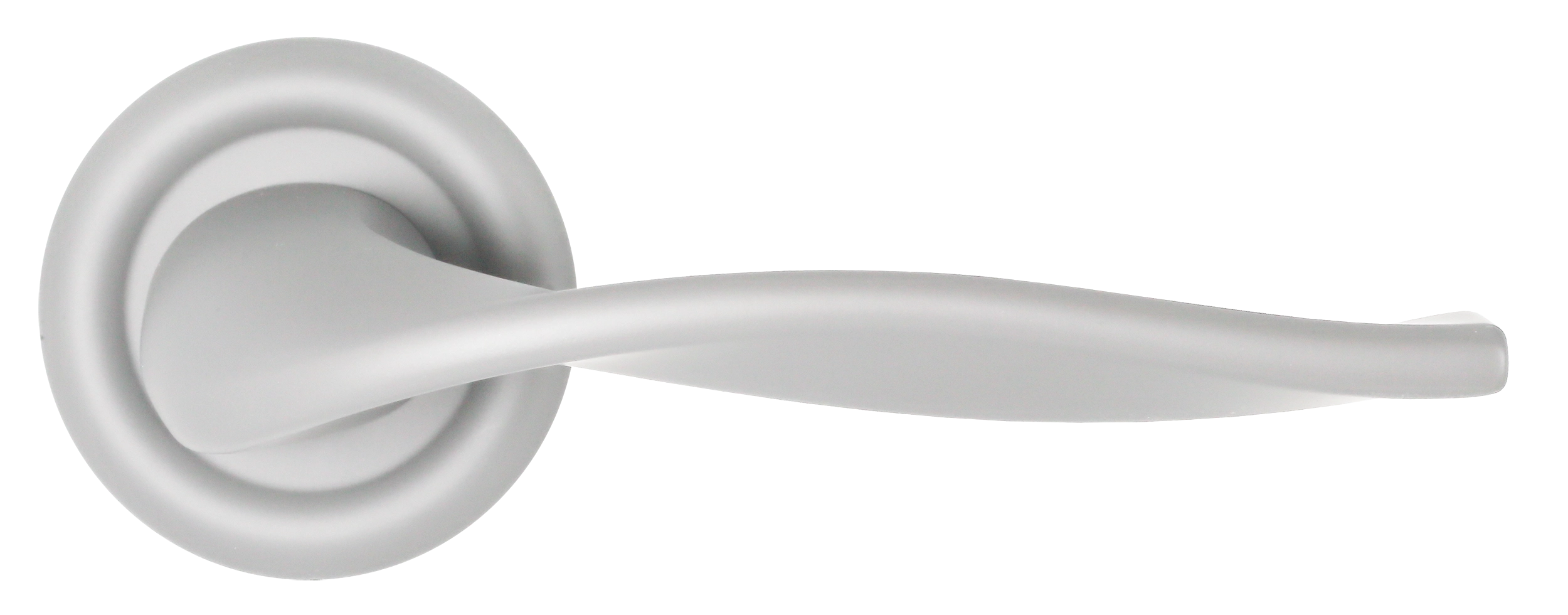 Ручка дверная SKYSCRAPER R7 SSW на круглой розетке, цвет Стокгольмский снегопад/Stockholm Snowfall фото купить в Хабаровске