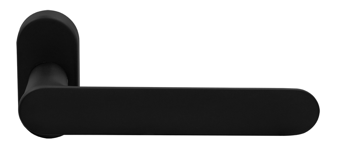 Ручка оконная LE BOAT W1 NERO-ST на прямоугольной розетке, цвет черный soft-touch, латунь фото morelli Хабаровск